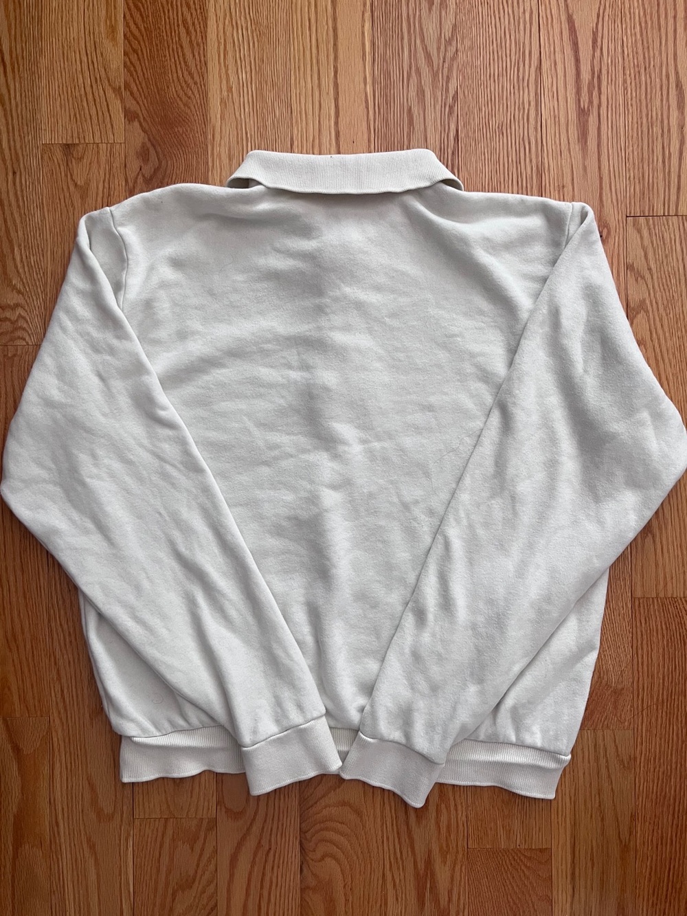 DONNI Eco Fleece Polo Sweatshirt in Powder - Picture 7 of 8